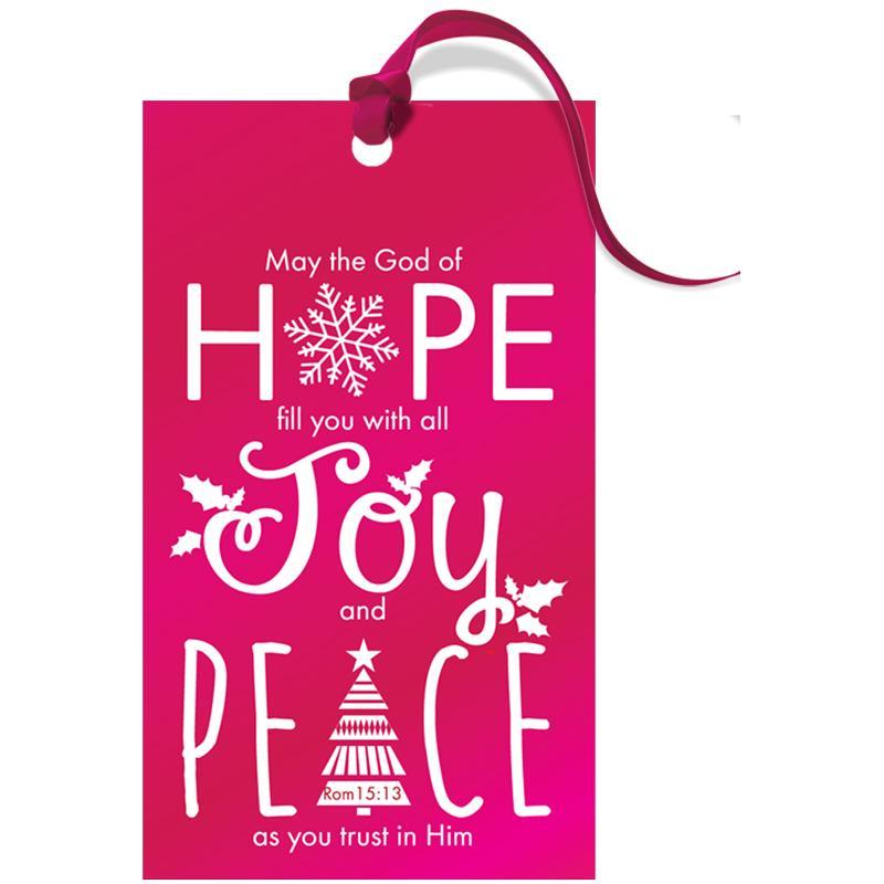 Hope, joy, peace Gift tags