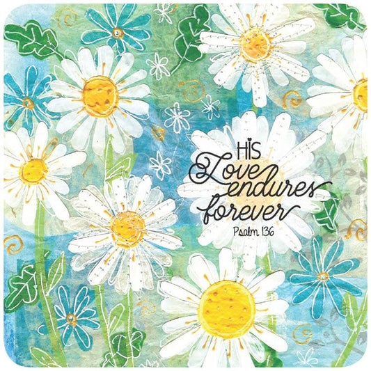 Love endures forever coaster