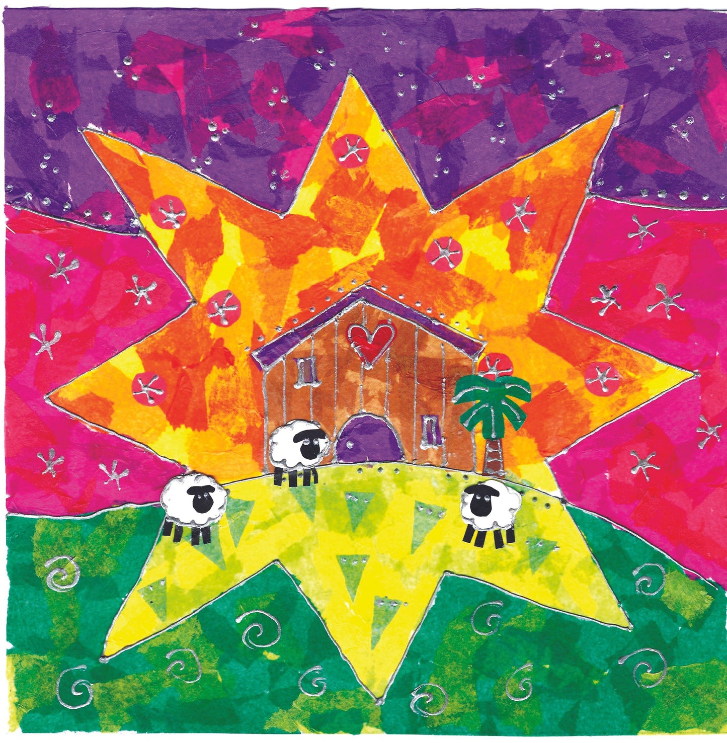 Amazing Star Christmas Cards (Pack of 10)
