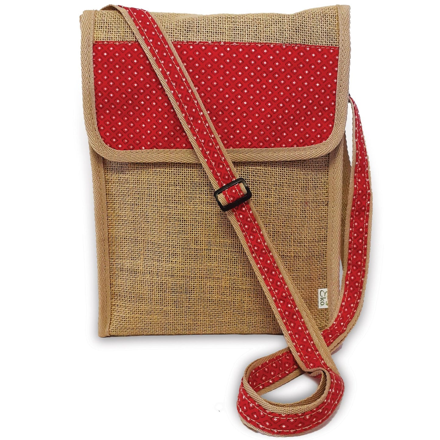 Upcycled Hessian Sling bag, handmade in South Africa
