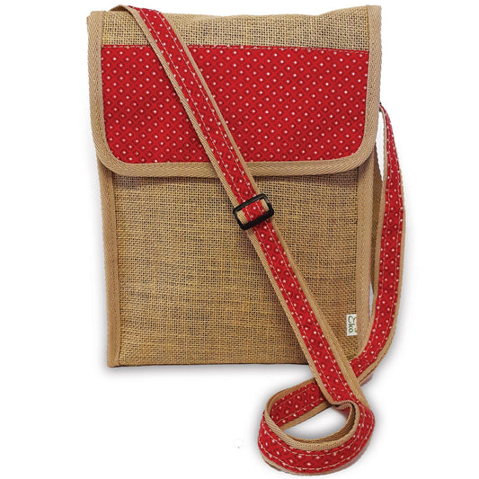 Upcycled Hessian Sling bag, handmade in South Africa