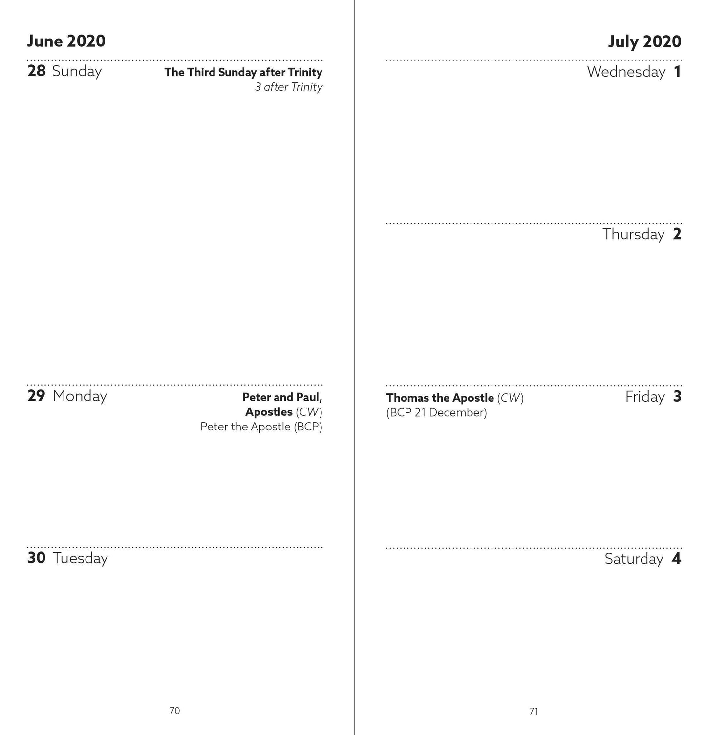 Church Pocket Book and Diary 2020, Red