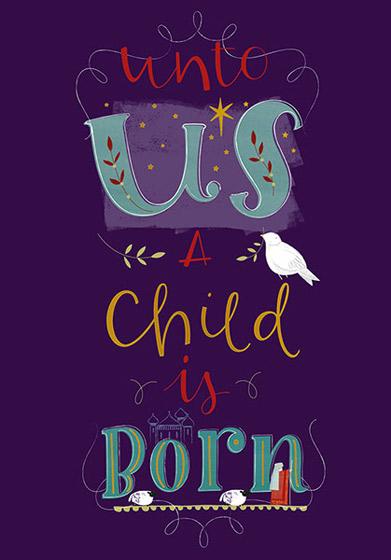 Compassion Charity Christmas Cards: Unto Us (10 Pack)