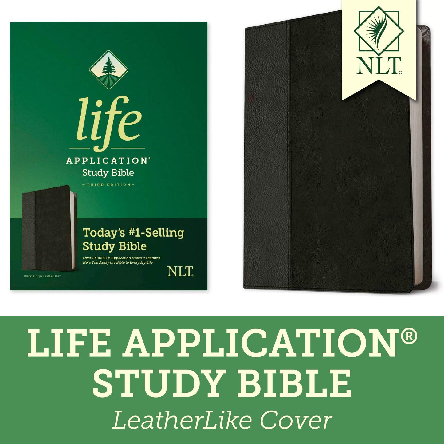 NLT Life Application Study Bible, Third Edition, Black/Onyx