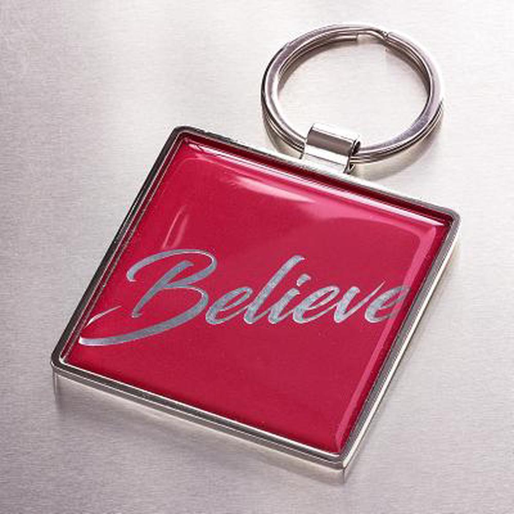 Believe Metal Keyring