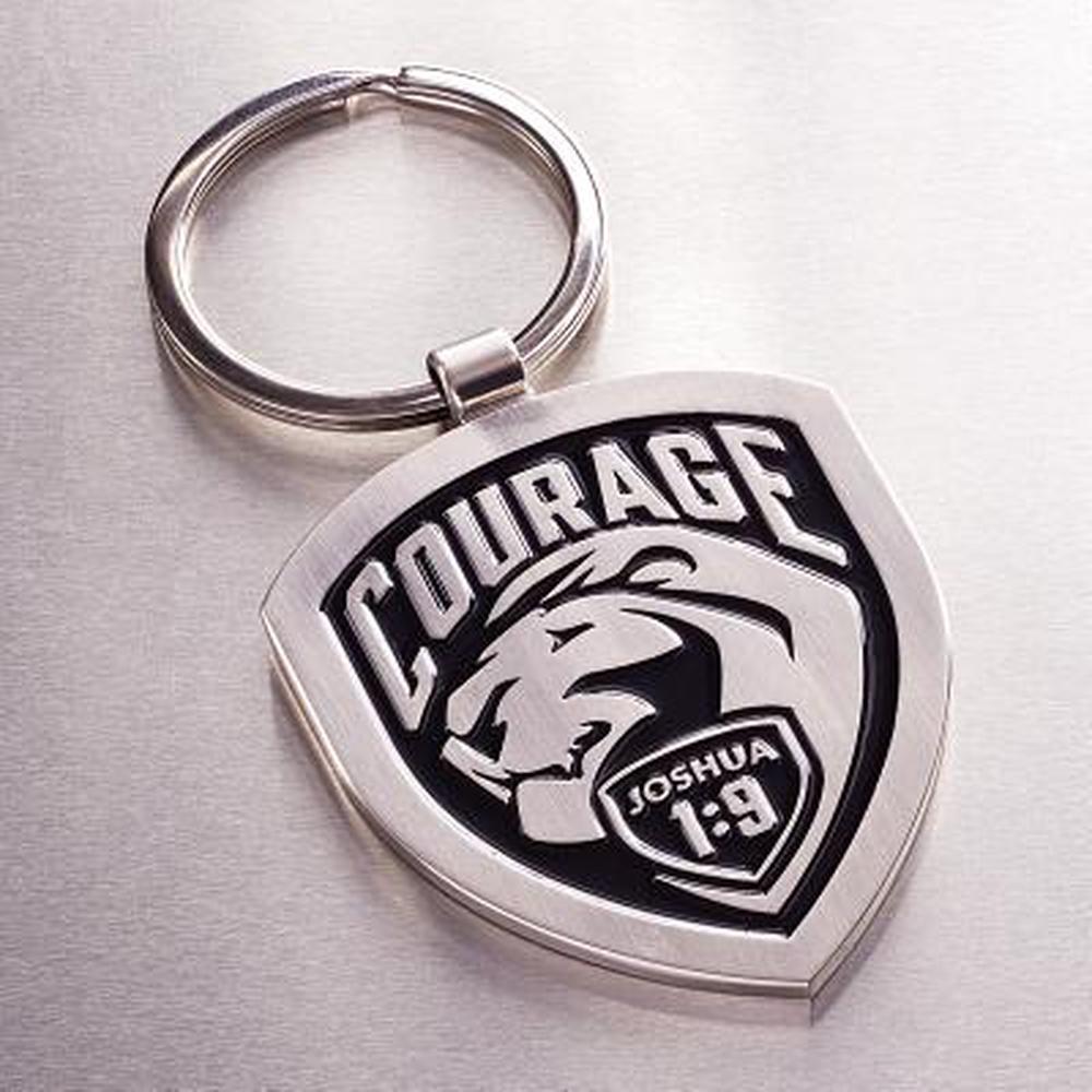 Courage Metal Keyring