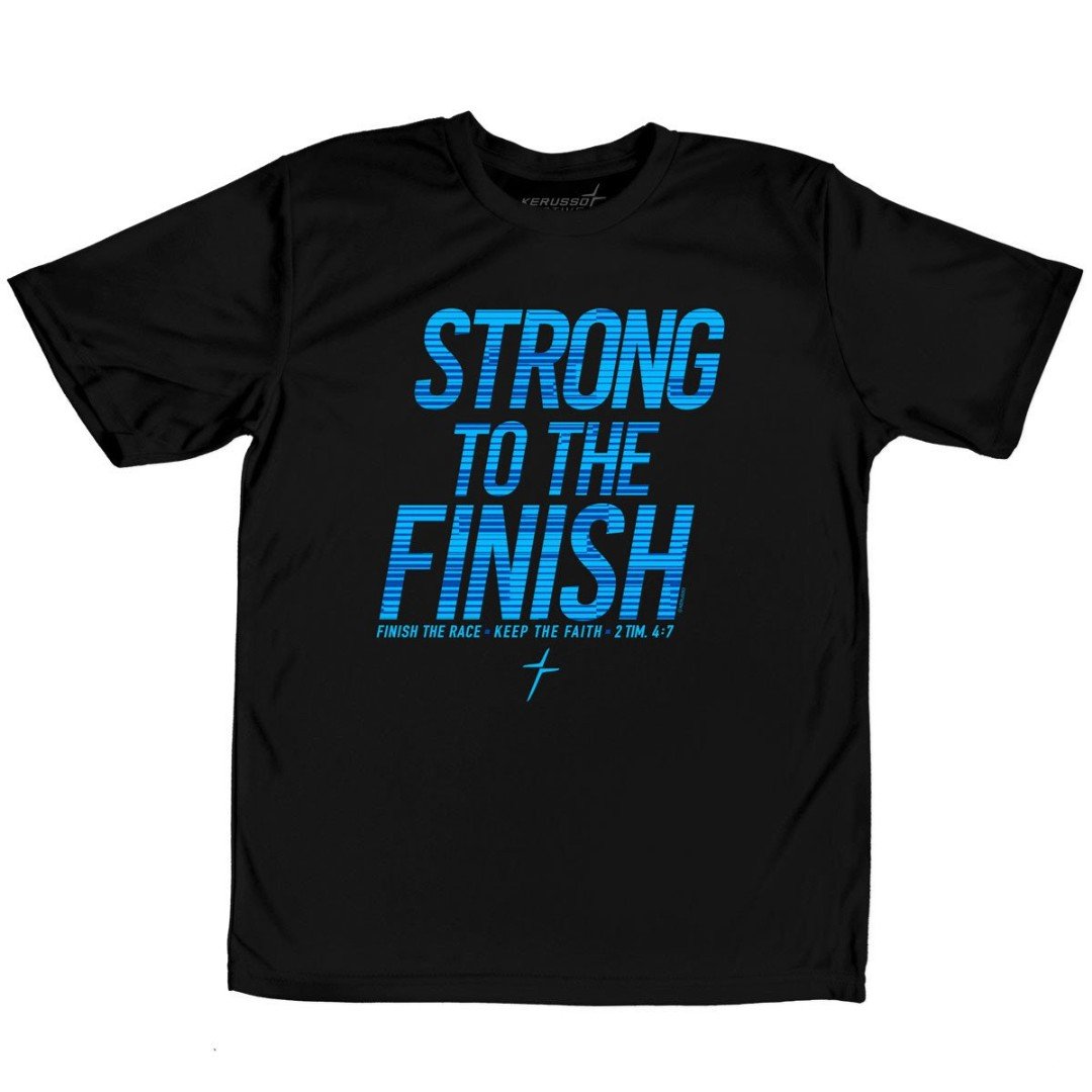 Strong To The Finish Kids Active T-Shirt, Large