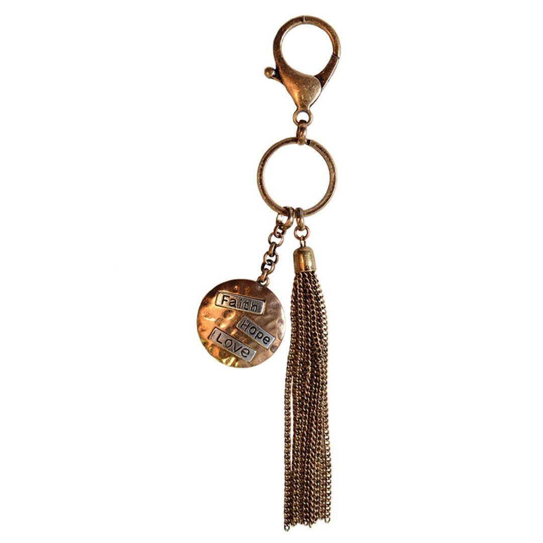 Faith Gear Faith Hope Love Keychain