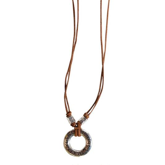 Faith Gear Be Strong And Courageous Men's Necklace