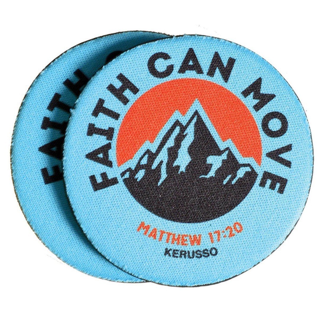 Faith Can Move Auto Coaster (2-pack)