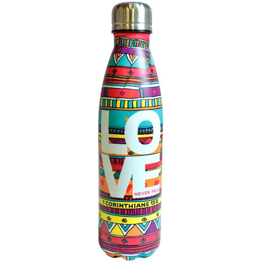 Love Doodle Stainless Steel Water Bottle
