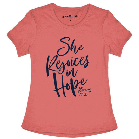 She Rejoices In Hope T-Shirt, Large