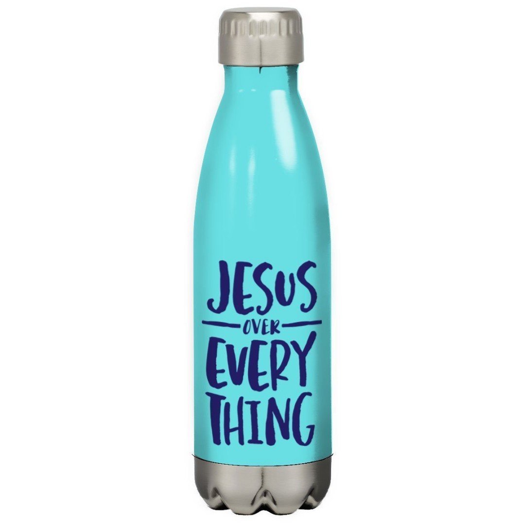 Jesus Over Everything Stainless Steel Water Bottle