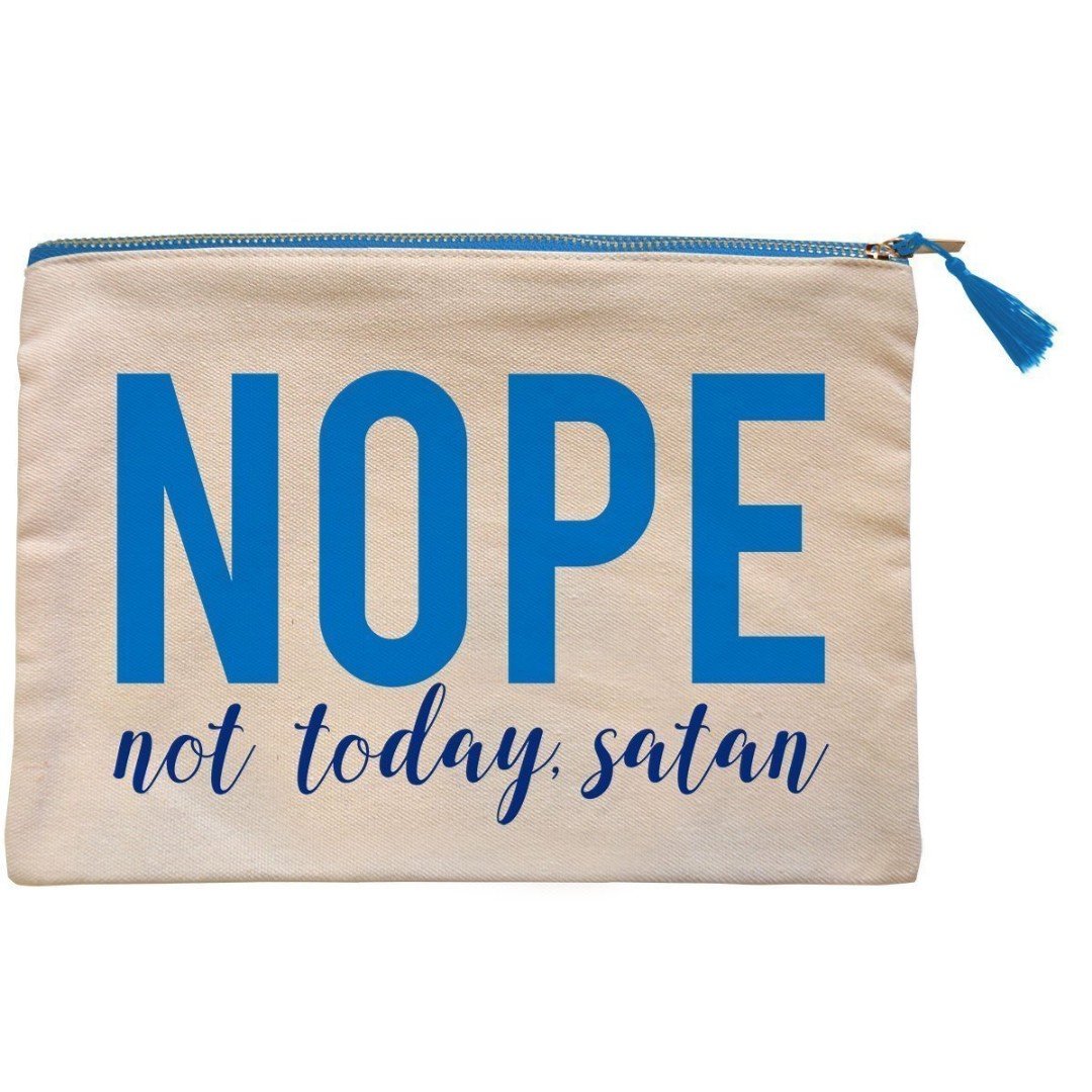 Nope Canvas Zipper Bag