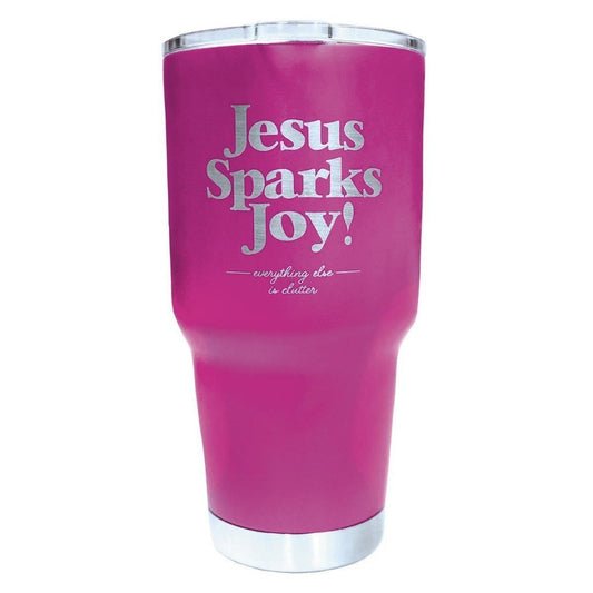 Jesus Sparks Joy Stainless Steel Tumbler
