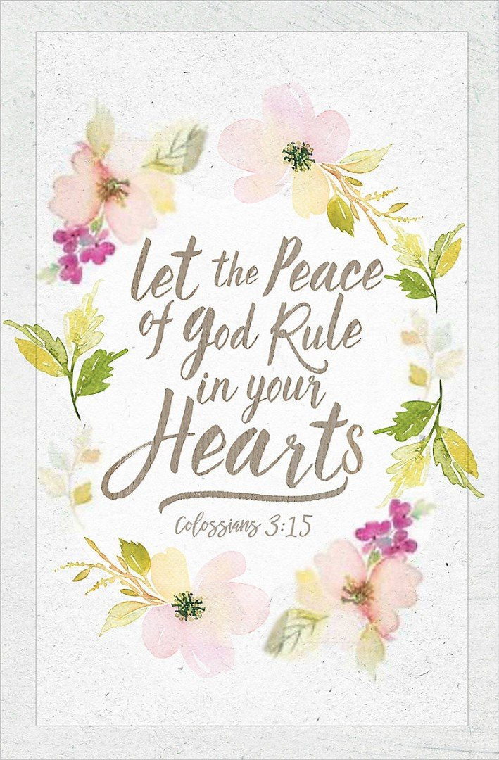 Let The Peace Of God Bulletin (Pack of 100)