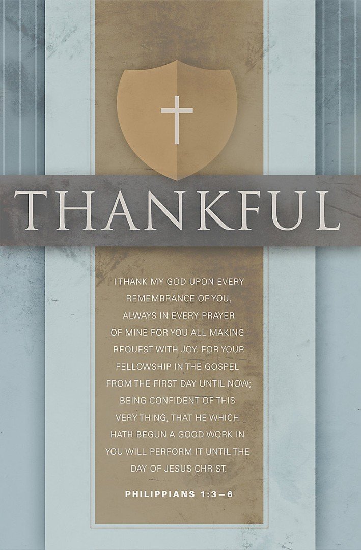 I Thank My God Bulletin (Pack of 100)