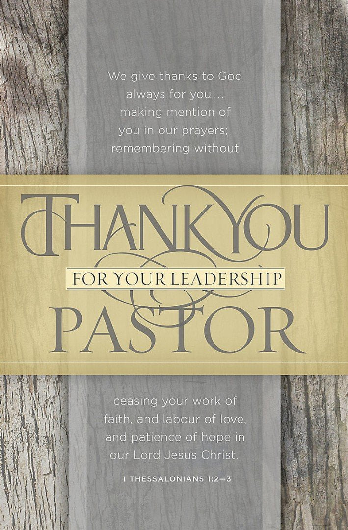 Thank You Pastor Bulletin (Pack of 100)