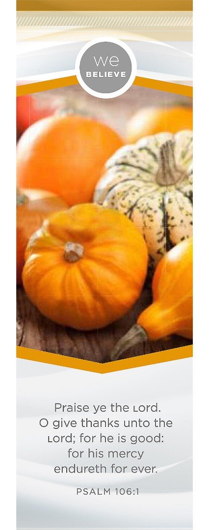 We Believe - Happy Thanksgiving Bookmark (Pack of 25)