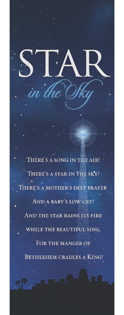 Star In The Sky Bookmark (Pack of 25)