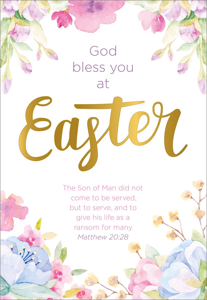 Compassion Christian Charity Easter Cards: Floral (Pack of 8)