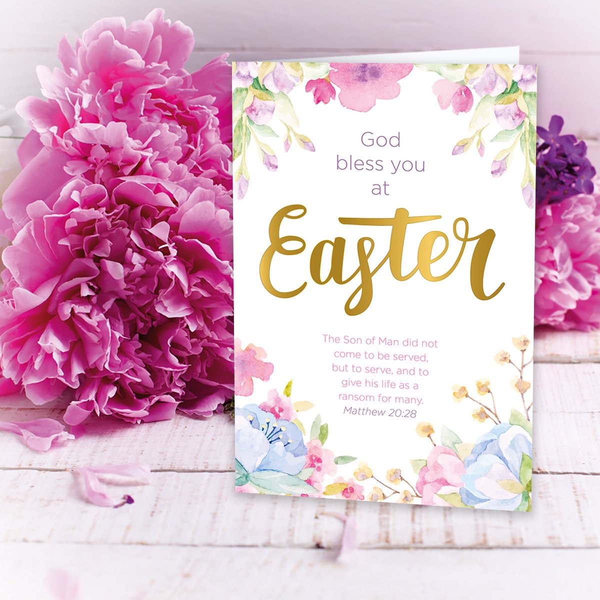 Compassion Christian Charity Easter Cards: Floral (Pack of 8)