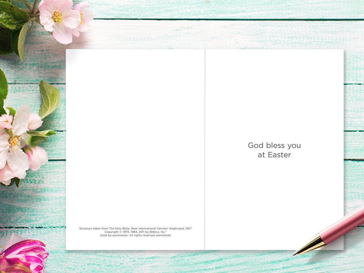 Compassion Christian Charity Easter Cards: Floral (Pack of 8)