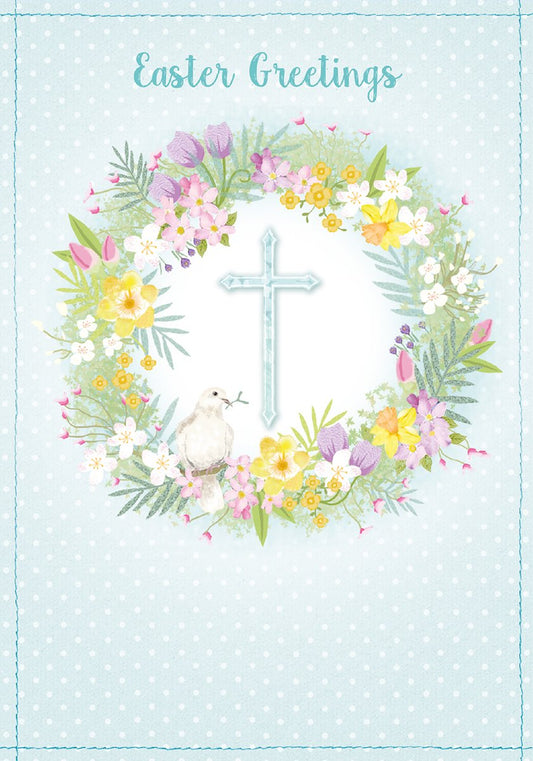 Compassion Christian Charity Easter Cards: Cross/Dove (Pack of 8)