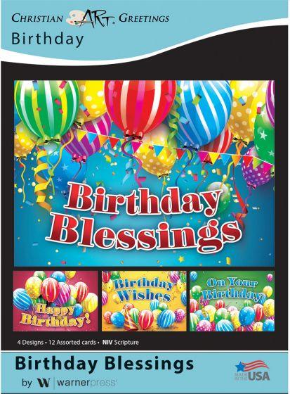 Boxed Card - Birthday Blessings (pack of 12)