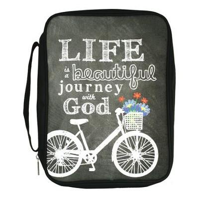 Bible Cover Canvas Life Is A Beautiful Jouney, X-Large