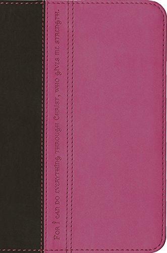 NLT Compact Edition Bible Tutone Pink/Brown