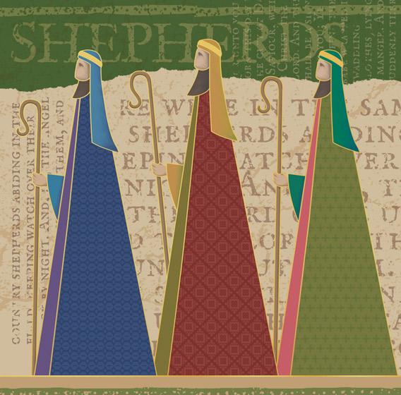 Christmas Card Box: Kings/Shepherds (10 Pack)