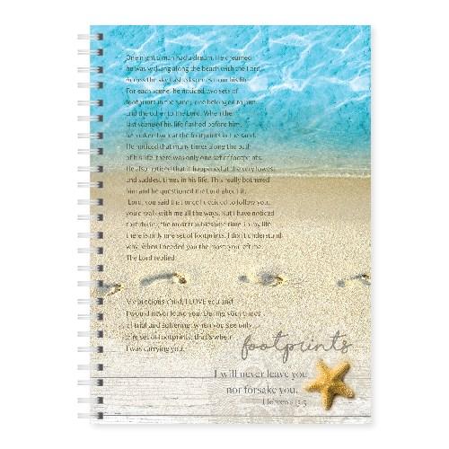 Wire-O Hardcover Journal Footprints