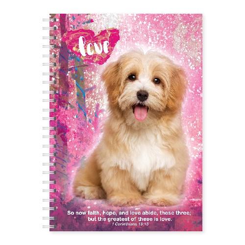 Wire-O Hardcover Journal Puppy