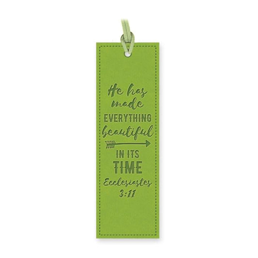 Lux Leather Bookmark: He Has Made Everything Beautiful