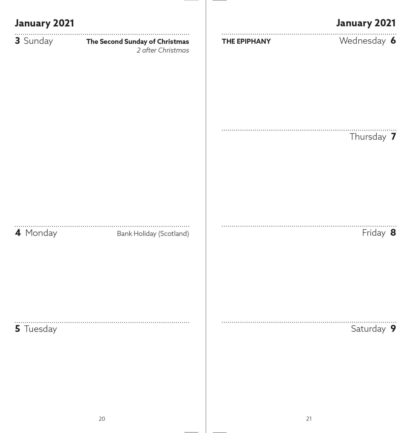 Church Pocket Book and Diary 2021, Red