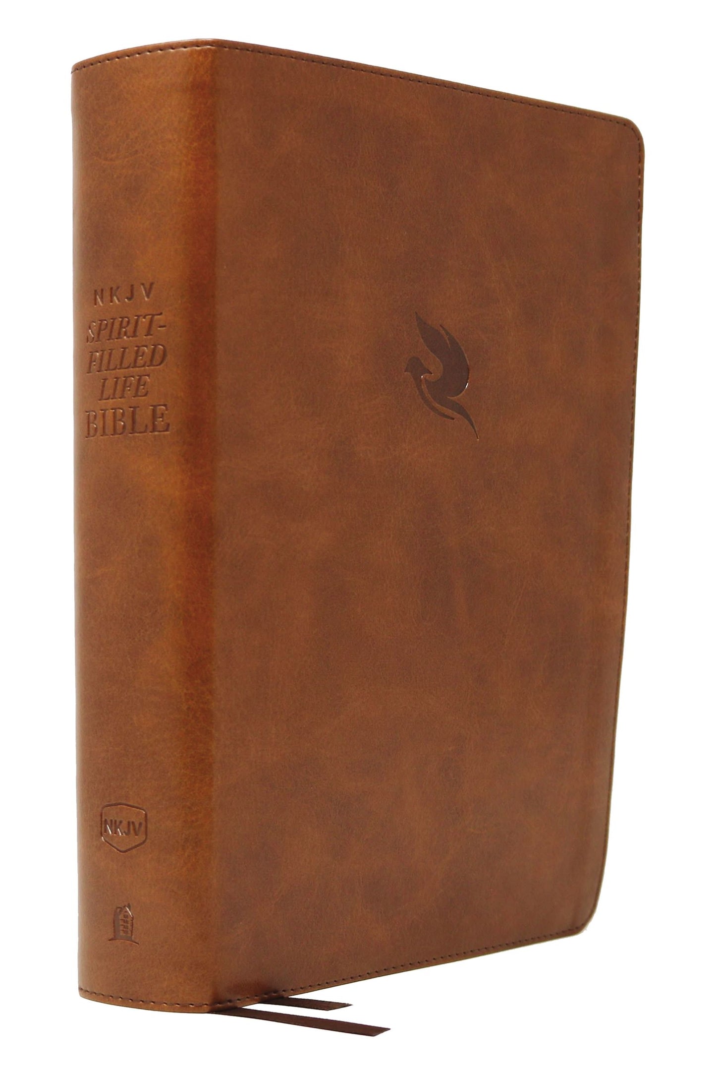 NKJV Spirit-Filled Life Bible, Brown, Indexed, Red Letter