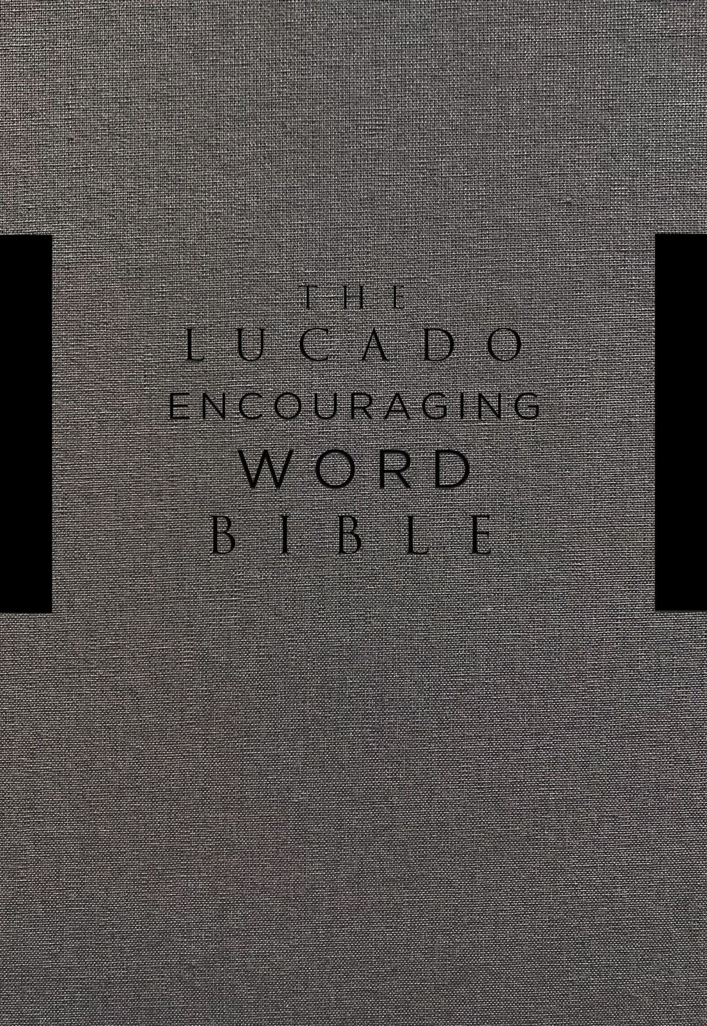NIV Lucado Encouraging Word Bible, Gray, Comfort Print