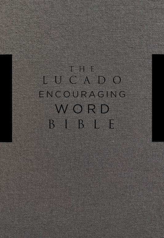 NIV Lucado Encouraging Word Bible, Gray, Comfort Print