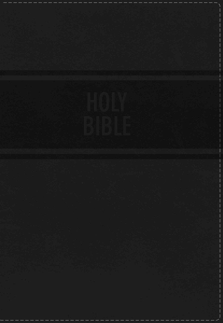 NKJV: Large Print Compact Ref. Bible, Black, Imitation Leather