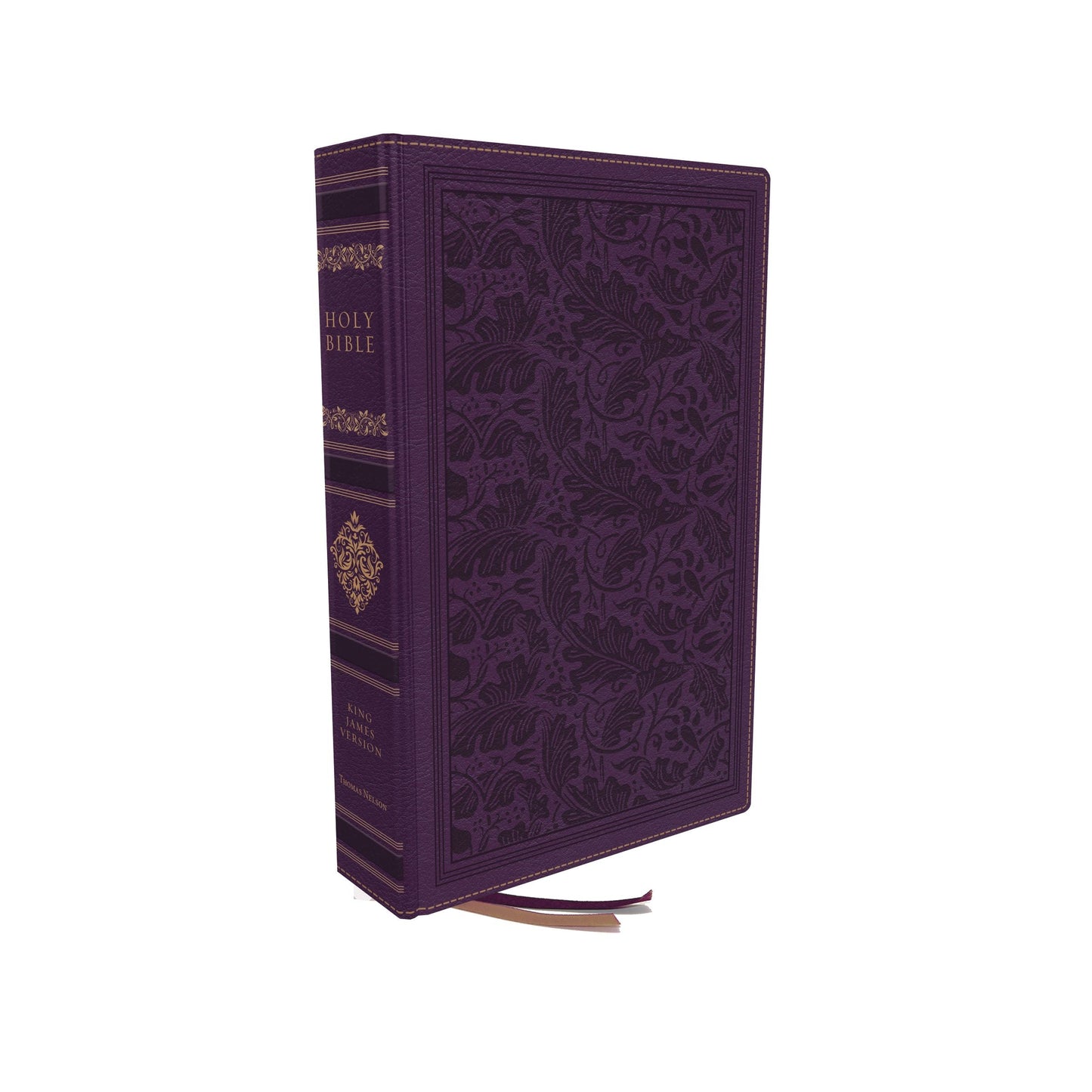 KJV Personal Size Reference Bible, Leathersoft Purple