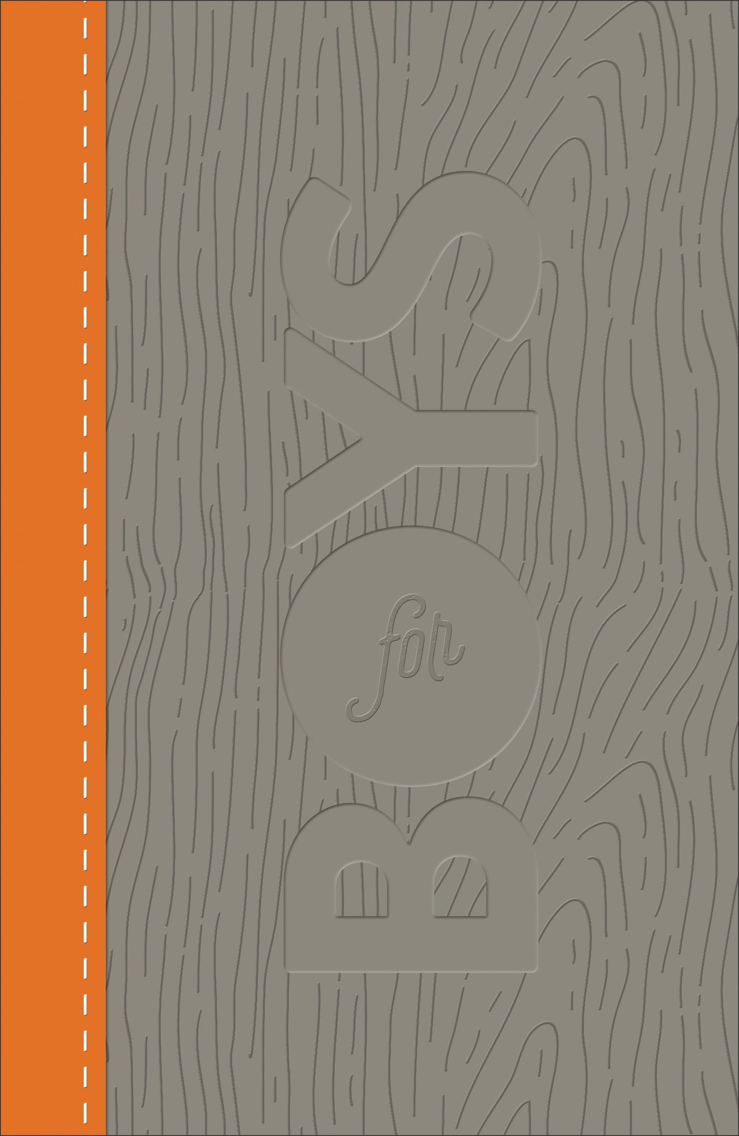 CSB Study Bible For Boys Charcoal/Orange, Wood Design