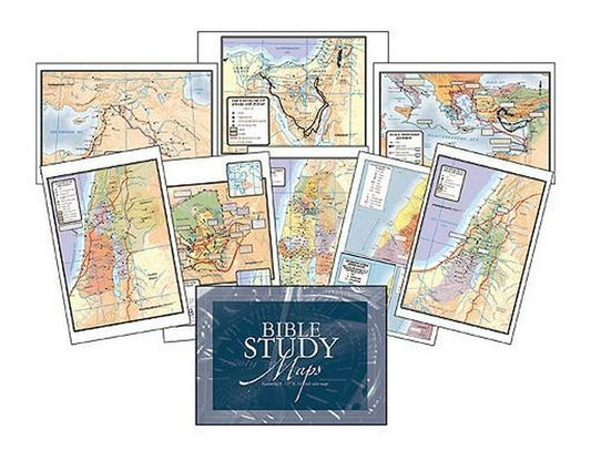 Bible Study Maps, Set Of 8