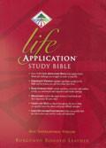NIV Life Application Study Bible Bonded Leather Burgundy - N/A - Re-vived.com