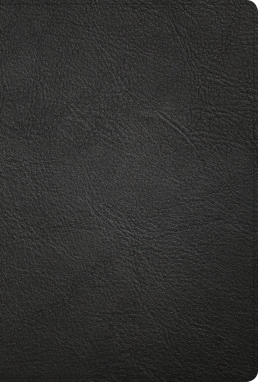 KJV Large Print Ultrathin Reference Bible, Black Premium Leather, Black-letter Edition, Indexed