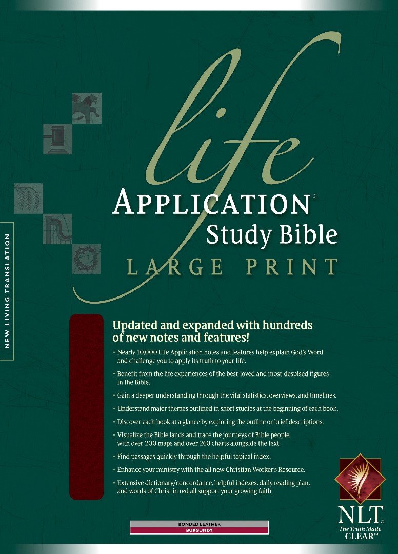NLT Life Application Study Bible Large Print, Indexed, 2nd Edition