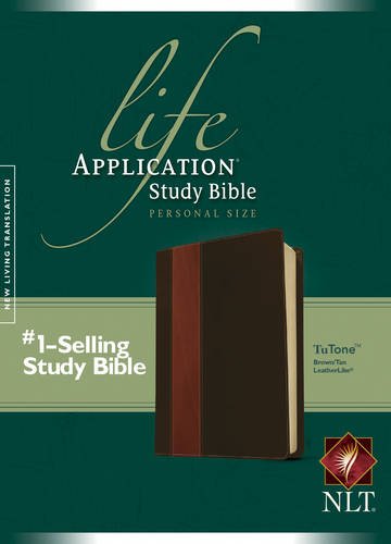 NLT Life Application Study Bible Personal Size, Brown/Tan