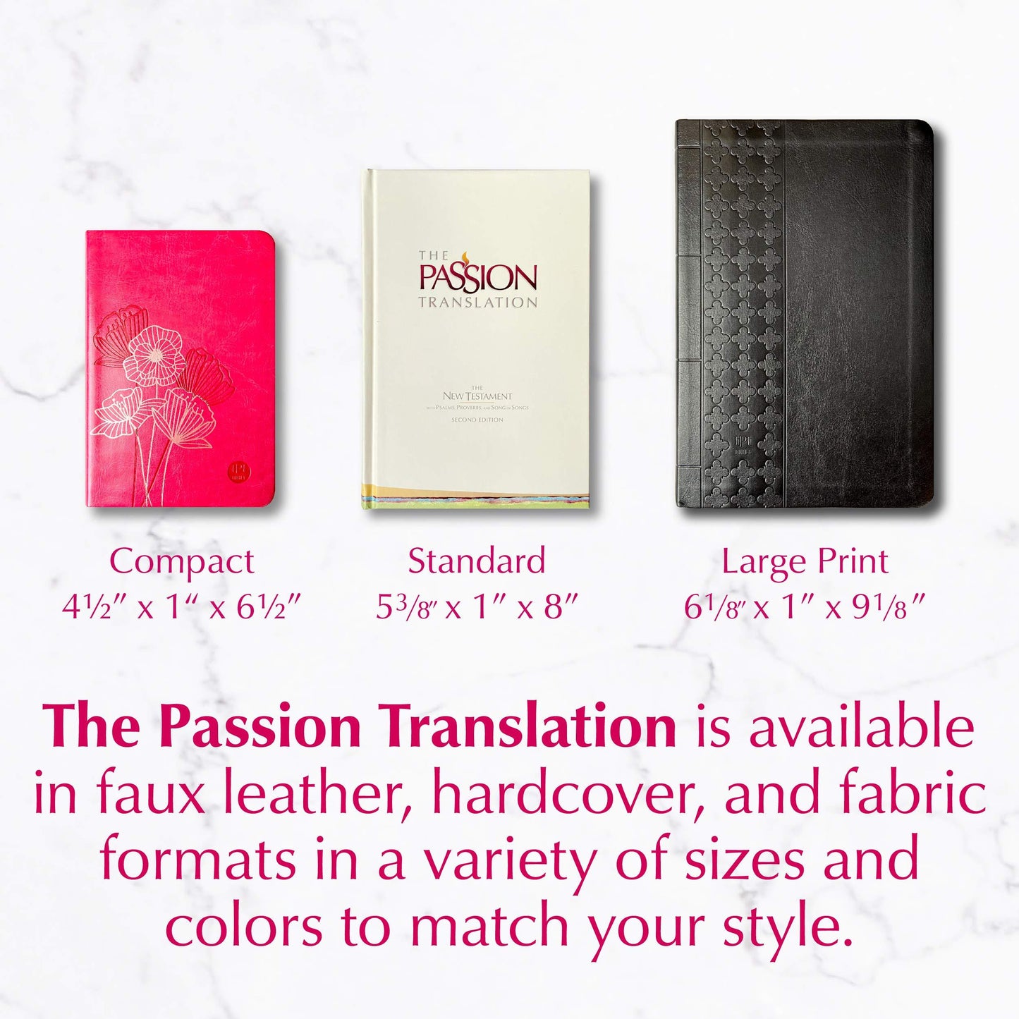 The Passion Translation Compact New Testament, Fuchsia
