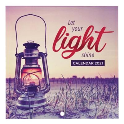 2021 Small Wall Calendar: Let Your Light Shine