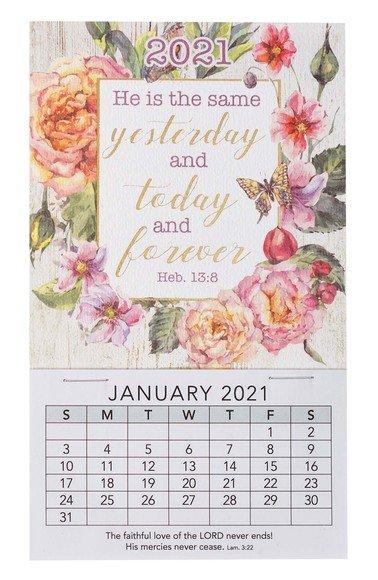 2021 Mini Magnetic Calendar: He is the Same